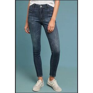 Pilcro Anthropologie High Rise Denim Dark Wash‎ Skinny Jeans
